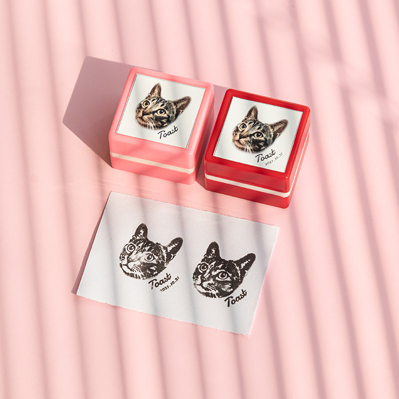 Custom Pet & Cat Stamp – Happy & Polly